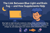 The Link Between Blue Light and Brain Fog — and How Supplements Help